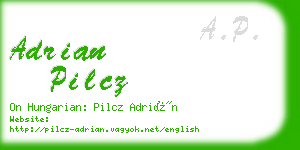 adrian pilcz business card